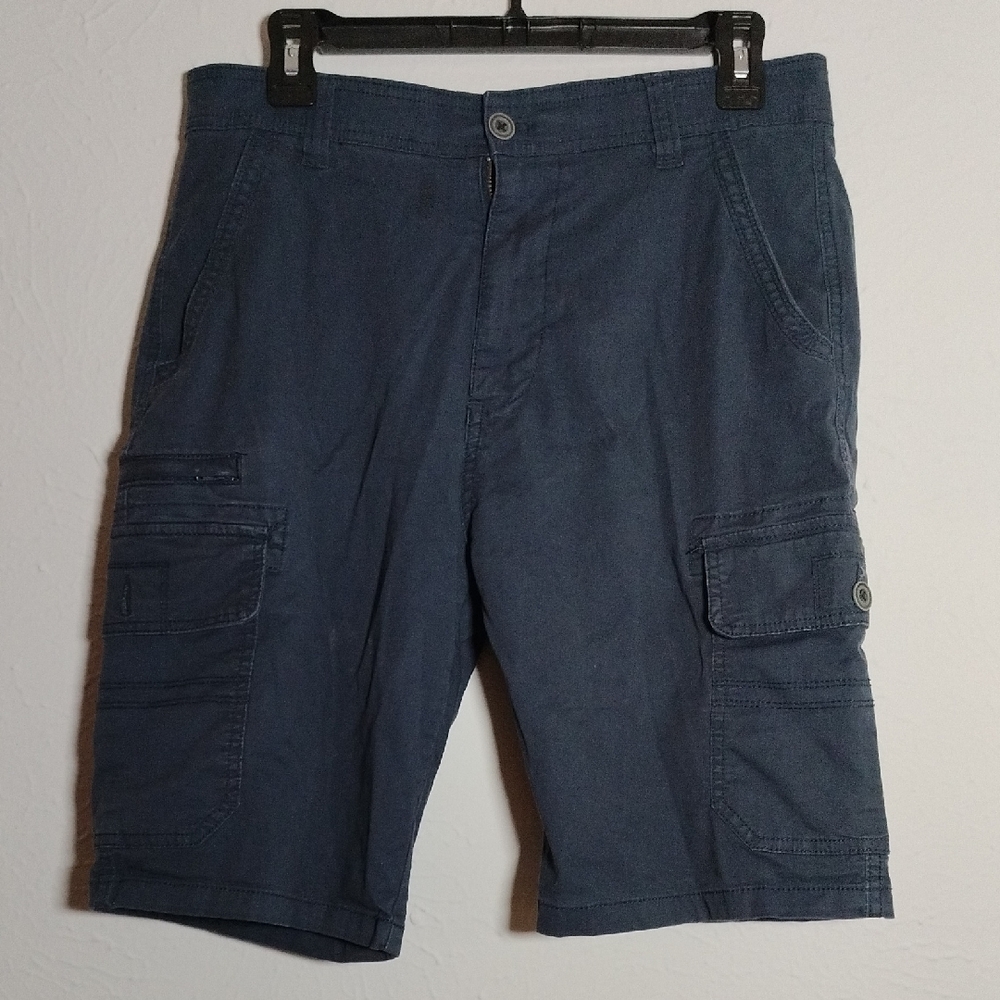 Men's Navy Blue Cargo Shorts